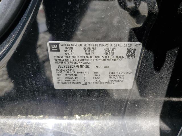2015 CHEVROLET SILVERADO - 3GCPCSECXFG461652