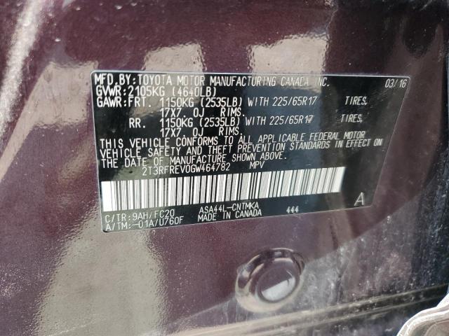 2016 TOYOTA RAV4 XLE - 2T3RFREV0GW464782