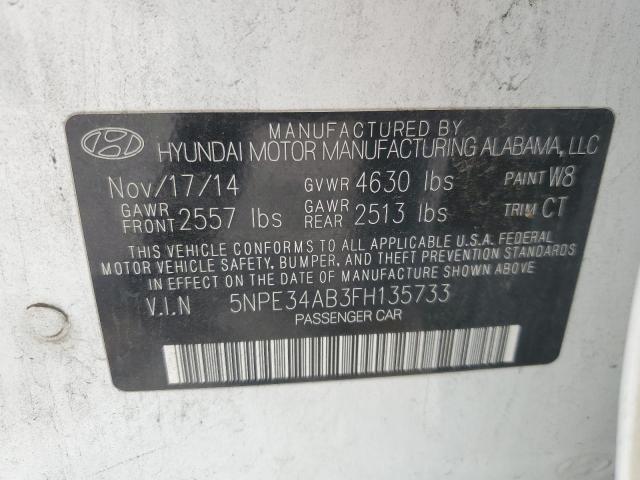 2015 HYUNDAI SONATA SPO - 5NPE34AB3FH135733