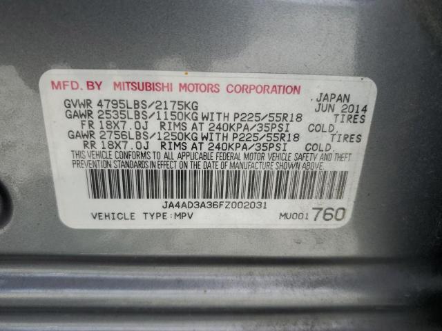 2015 MITSUBISHI OUTLANDER - JA4AD3A36FZ002031