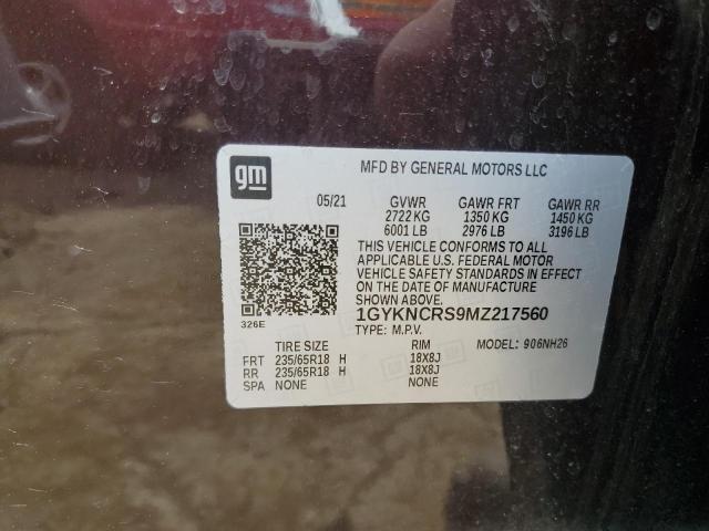 2021 CADILLAC XT5 PREMIU - 1GYKNCRS9MZ217560