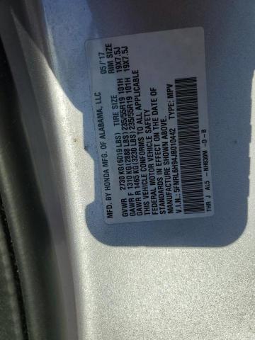 2018 HONDA ODYSSEY EL 5FNRL6H94JB010442