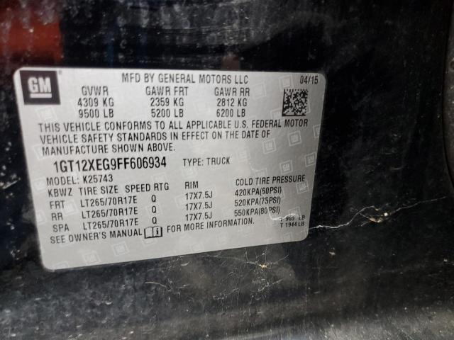 2015 GMC SIERRA K25 1GT12XEG9FF606934