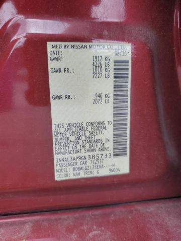 2016 NISSAN ALTIMA 2.5 - 1N4AL3AP9GN385733