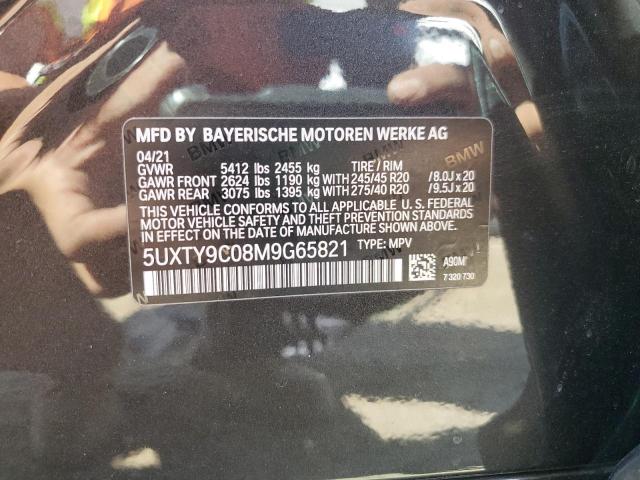 2021 BMW X3 XDRIVEM40I 5UXTY9C08M9G65821