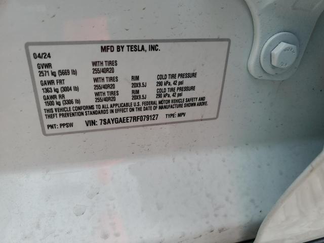 2024 TESLA MODEL Y 7SAYGAEE7RF079127
