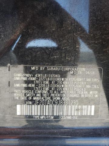 2018 SUBARU CROSSTREK - JF2GTADC9J8331230
