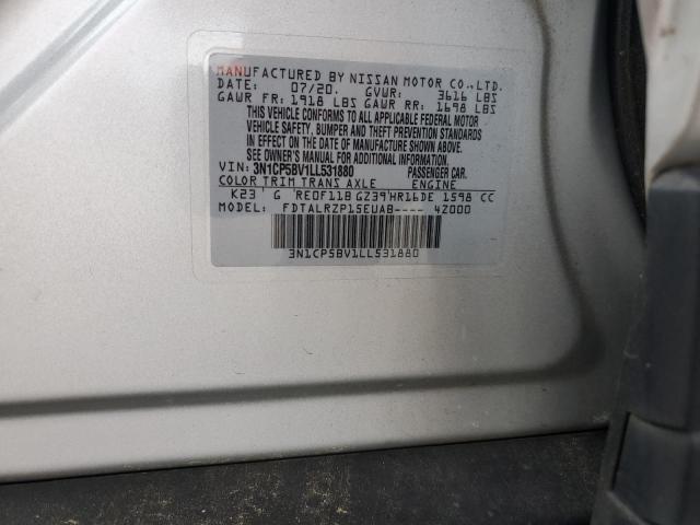 2020 NISSAN KICKS S - 3N1CP5BV1LL531880
