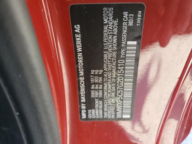 2016 MINI COOPER WMWXP5C57G2D15410
