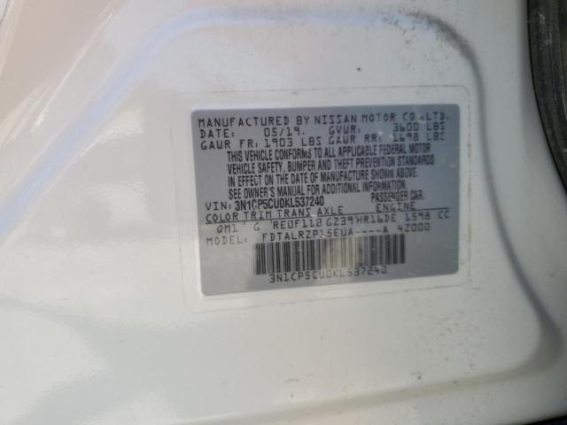 2019 NISSAN KICKS S - 3N1CP5CU0KL537240