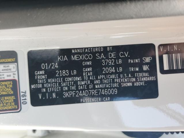 2024 KIA FORTE LX 3KPF24AD7RE746009