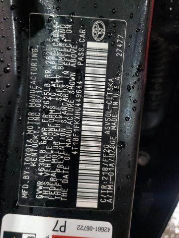 2017 TOYOTA CAMRY SE 4T1BF1FKXHU449644