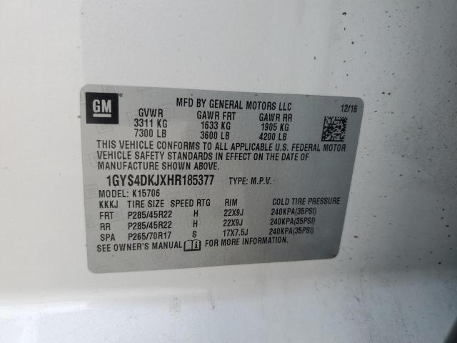 2017 CADILLAC ESCALADE P 1GYS4DKJXHR185377