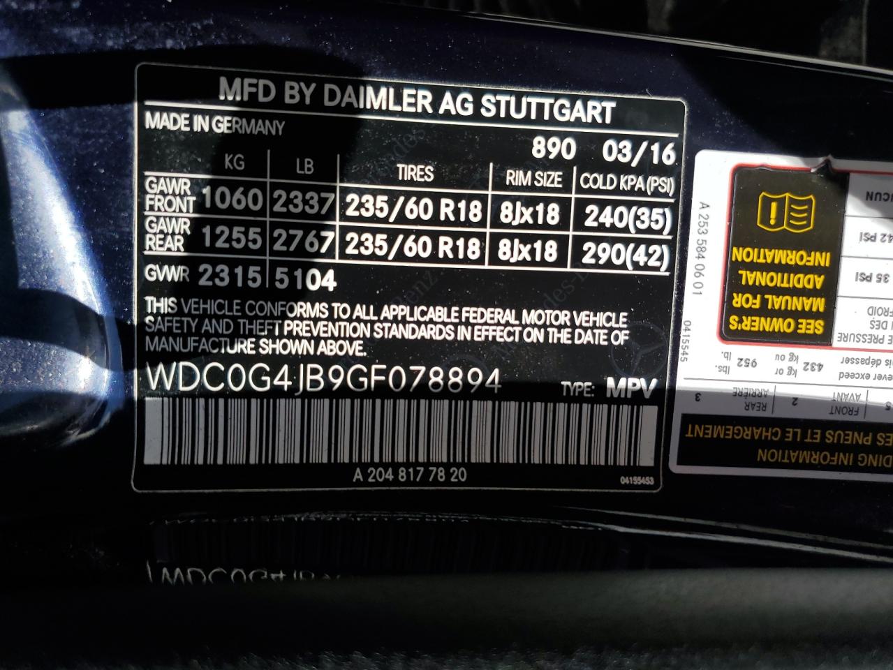 MERCEDES-BENZ GLC-CLASS 300