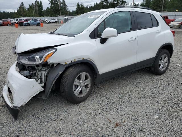 CHEVROLET TRAX 1LT 2021 white  gas KL7CJPSM9MB373516 photo #1