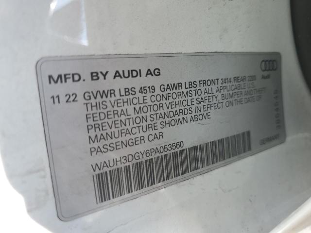 2023 AUDI S3 PREMIUM WAUH3DGY6PA053560