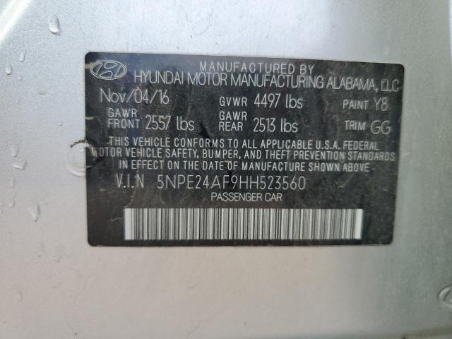 2017 HYUNDAI SONATA SE - 5NPE24AF9HH523560