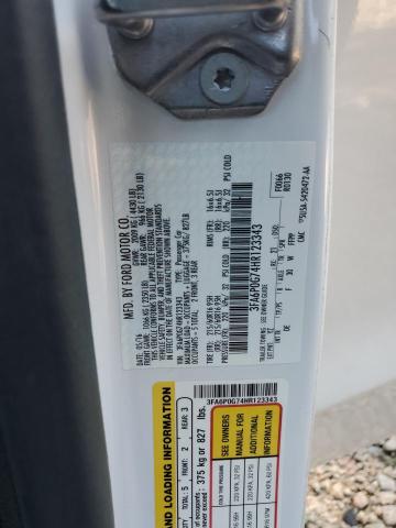 2017 FORD FUSION S 3FA6P0G74HR123343