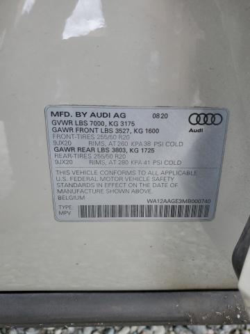 2021 AUDI E-TRON SPO WA12AAGE3MB000740