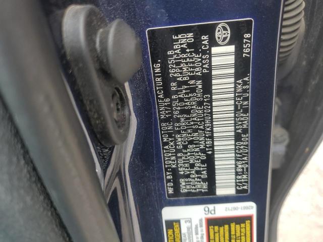 2017 TOYOTA CAMRY LE - 4T1BF1FK9HU702713