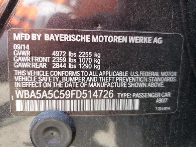 2015 BMW 528 I WBA5A5C59FD514726