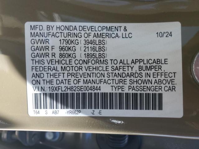 2025 HONDA CIVIC SPOR 19XFL2H82SE004844