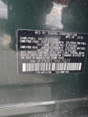 2024 SUBARU FORESTER L JF2SKALC7RH475627