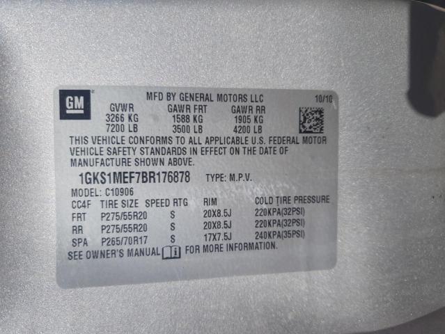 2011 GMC YUKON XL D - 1GKS1MEF7BR176878