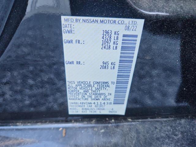 2022 NISSAN ALTIMA S - 1N4BL4BV1NN411438