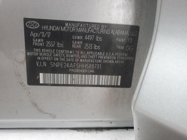 2017 HYUNDAI SONATA SE - 5NPE24AF5HH588731