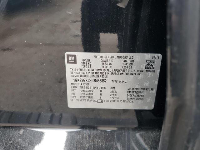 2016 GMC YUKON XL K 1GKS2GKC8GR436852