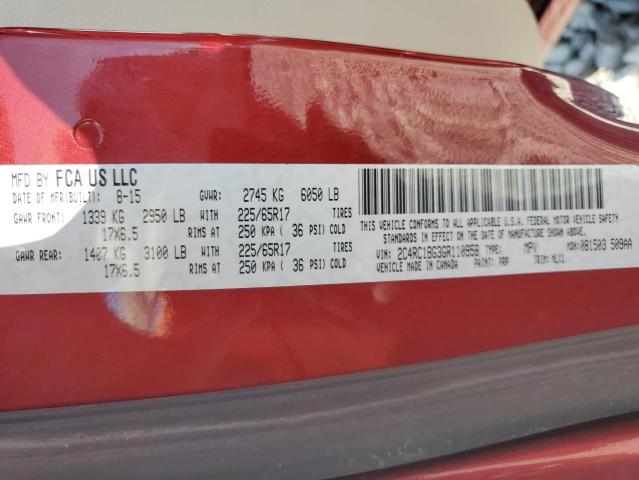 2016 CHRYSLER TOWN & COU 2C4RC1BG3GR110958
