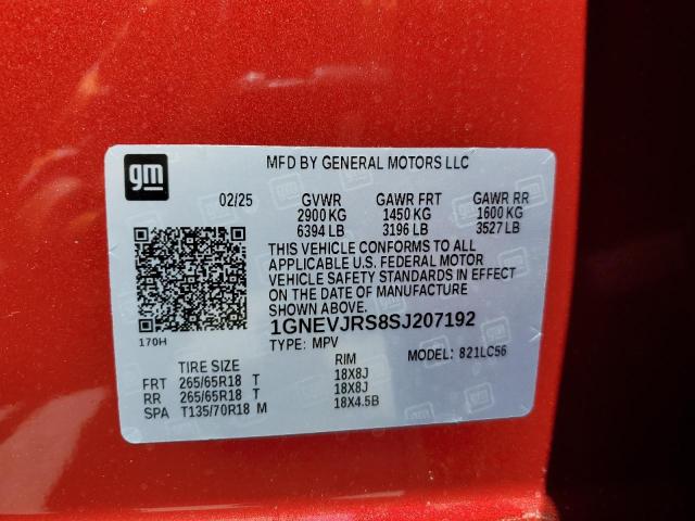 2025 CHEVROLET TRAVERSE Z 1GNEVJRS8SJ207192
