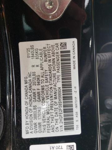 2025 HONDA CIVIC SPOR - 2HGFE2F58SH566904