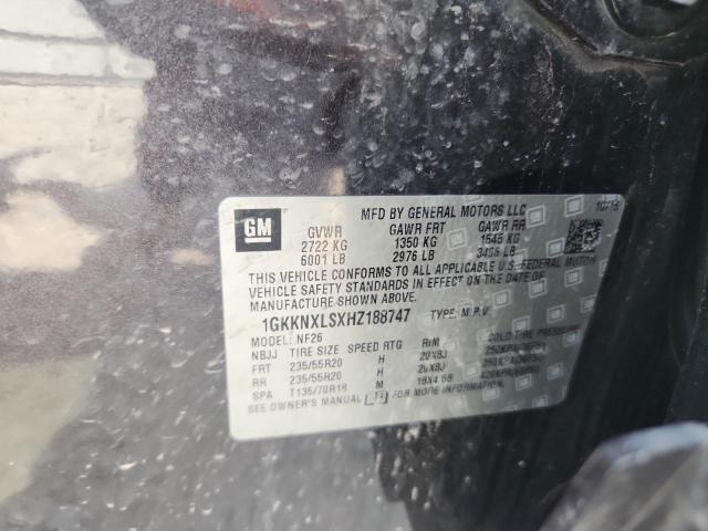 2017 GMC ACADIA DENALI 1GKKNXLSXHZ188747