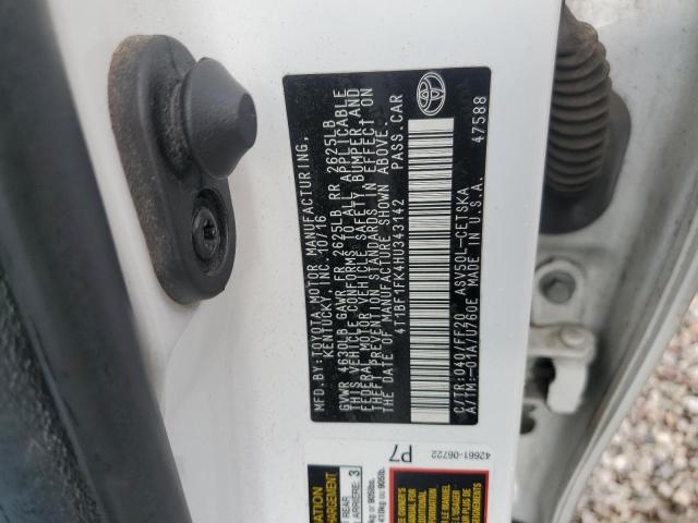 2017 TOYOTA CAMRY LE 4T1BF1FK4HU343142
