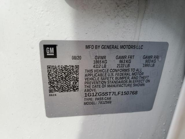2020 CHEVROLET MALIBU RS - 1G1ZG5ST7LF150768