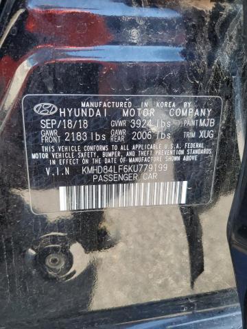 2019 HYUNDAI ELANTRA SE KMHD84LF6KU779199