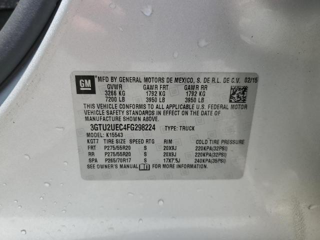 2015 GMC SIERRA K15 - 3GTU2UEC4FG298224