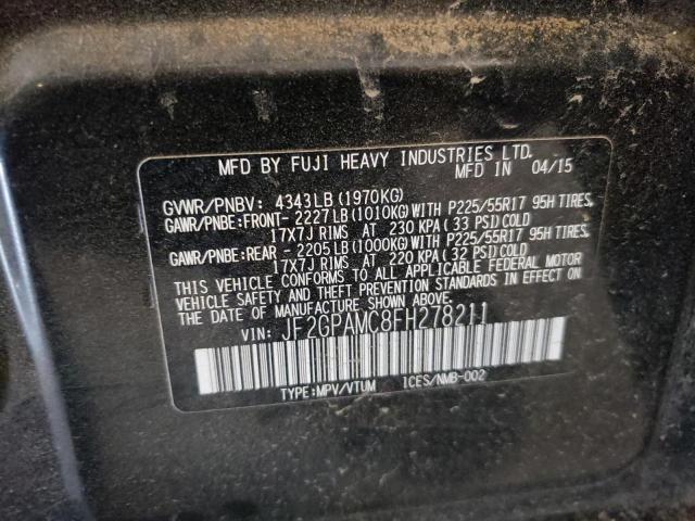 2015 SUBARU XV CROSSTR JF2GPAMC8FH278211