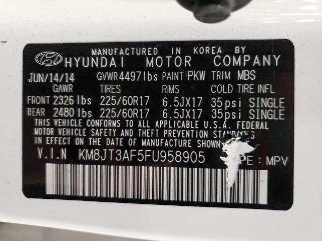 2015 HYUNDAI TUCSON GLS KM8JT3AF5FU958905