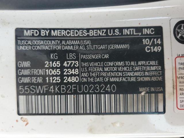 2015 MERCEDES-BENZ C 300 4MAT 55SWF4KB2FU023240