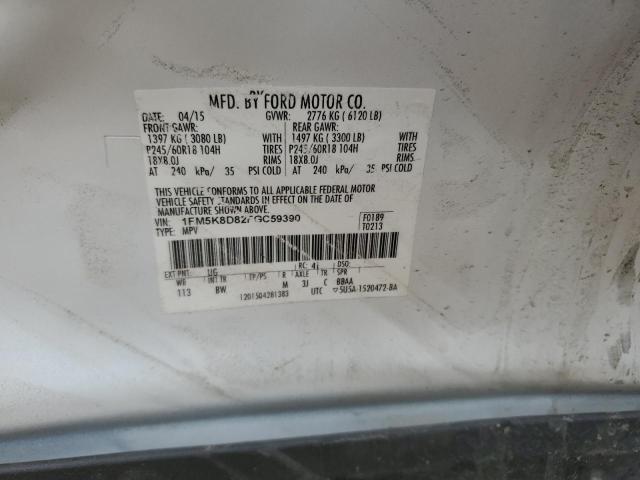 2015 FORD EXPLORER X - 1FM5K8D82FGC59390