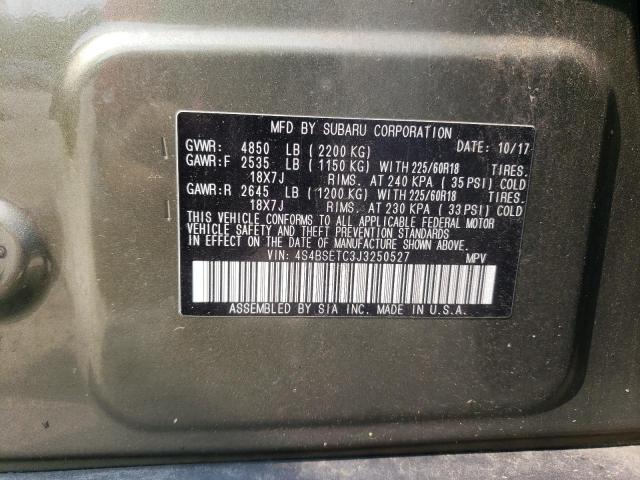 2018 SUBARU OUTBACK TO - 4S4BSETC3J3250527