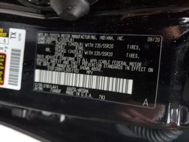 2020 TOYOTA HIGHLANDER PLATINUM 5TDFZRBH7LS051102