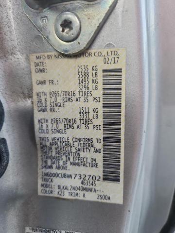 2017 NISSAN FRONTIER S - 1N6DD0CU8HN732702