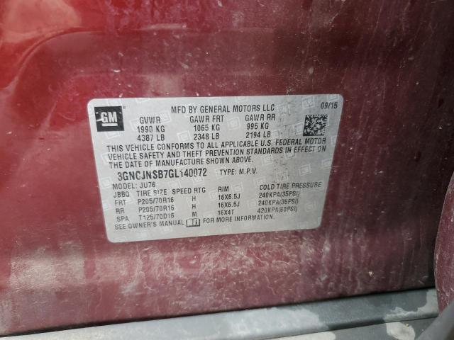 2016 CHEVROLET TRAX LS - 3GNCJNSB7GL140072