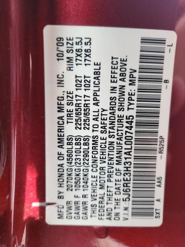 2010 HONDA CR-V LX - 5J6RE3H31AL007445