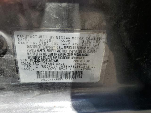 2015 NISSAN VERSA S - 3N1CN7AP2FL907138