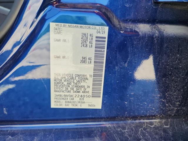 2019 NISSAN ALTIMA S - 1N4BL4BV5KC224050